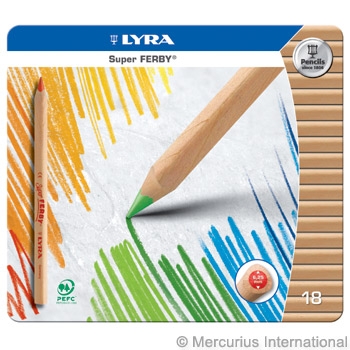 Estate Underinddel Vant til Lyra Color Giants lakeret i Metal-æske, 18 stk. ass farver