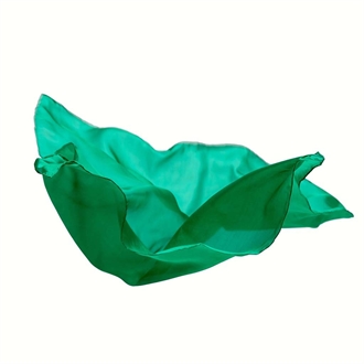 Sarah\'s Silks Legesilke 90 x 90 cm -  smaraged grøn