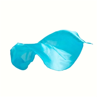 Sarah\'s Silks Legesilke 90 x 90 cm - turkis