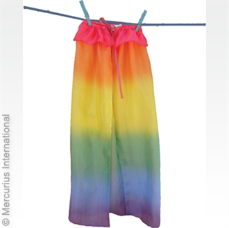 Sarah\'s Silks kåbe/sjal m/ elastik<br />- regnbue